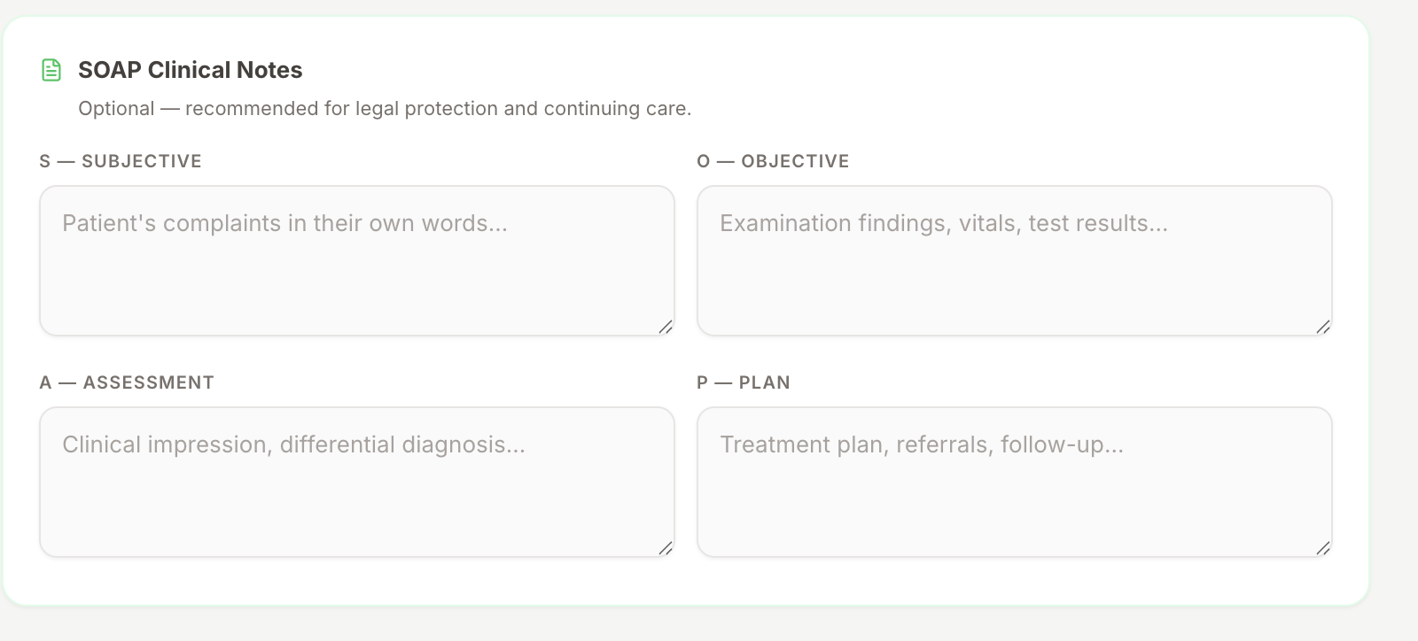 Prescriptions and uploads